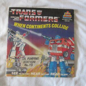 1985 Transformers Kids Book: When Continents Collide, Kid Stuff #DBR-249